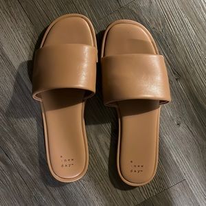 Tan flat sandals - A New Day